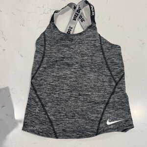 Nike Women's Heathered Black Tank Top